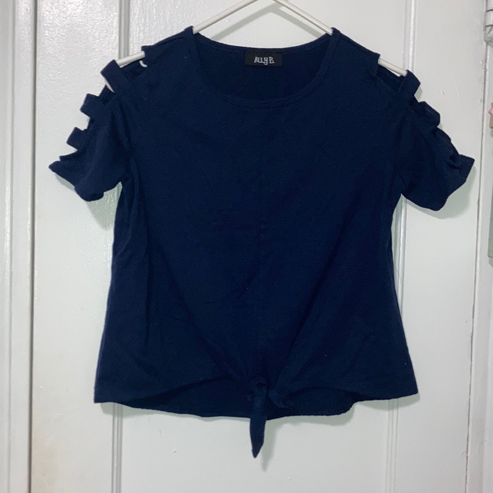 A navy blue top for girls